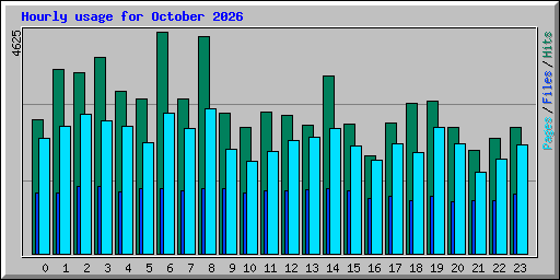 Hourly usage for October 2026